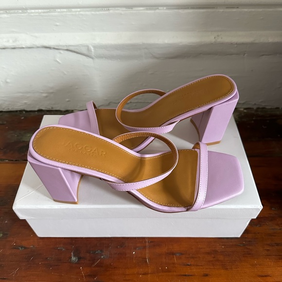 JAGGAR THE LABEL - Slip on square toe heel, lilac, size: EU 40 / US AU 9 / UK 7 - Picture 3 of 5